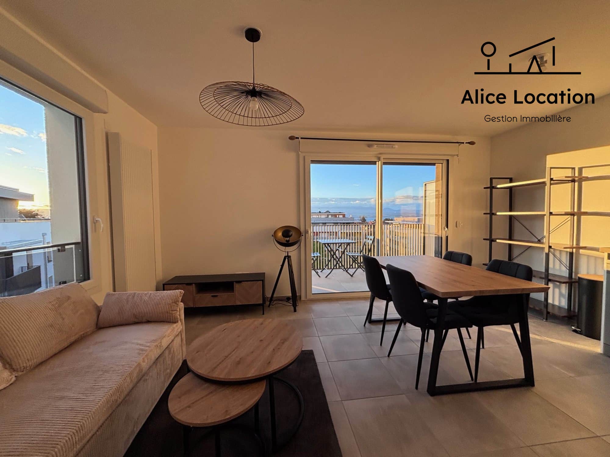 SUPERBE T2  MEUBLE DANS UNE RESIDENCE DE STANDING – THONON CENTRE